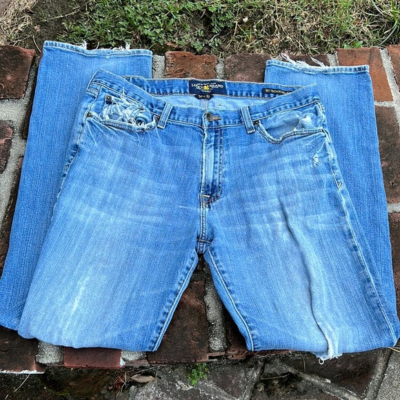 Lucky Brand Other - Lucky Brand 361 Vintage Straight distressed jeans size 34
